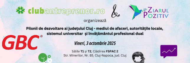 GBC prezenta la conferinta Pilonii de dezvoltare ai judetului Cluj